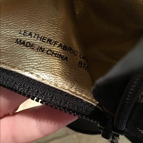 Hale Bob Lace and Suede Stacked Heel Boots 8M - Picture 7 of 9